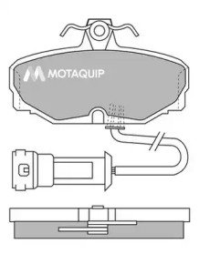 MOTAQUIP lvxl389 -  Комплект тормозных колодок, дисковый тормоз