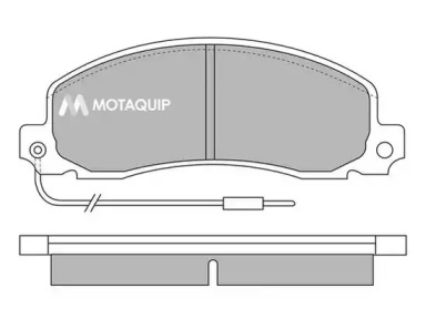 MOTAQUIP lvxl442 -  Комплект тормозных колодок, дисковый тормоз