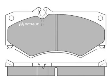 MOTAQUIP lvxl448 -  Комплект тормозных колодок, дисковый тормоз