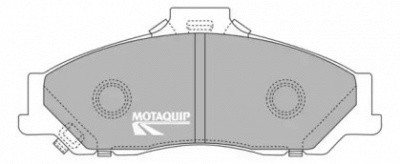 MOTAQUIP lvxl508 -  Комплект тормозных колодок, дисковый тормоз