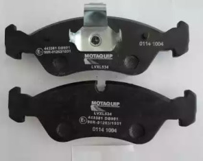 MOTAQUIP lvxl534 -  Комплект тормозных колодок, дисковый тормоз