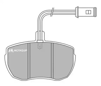 MOTAQUIP lvxl547 -  Комплект тормозных колодок, дисковый тормоз