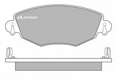 MOTAQUIP lvxl650 -  Комплект тормозных колодок, дисковый тормоз