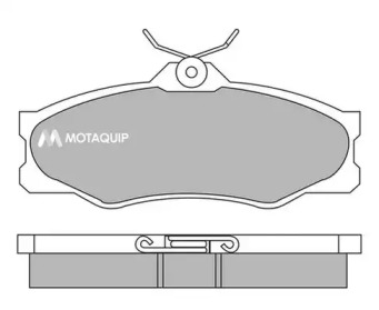 MOTAQUIP lvxl693 -  Комплект тормозных колодок, дисковый тормоз