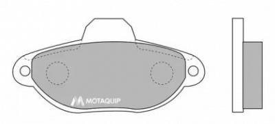 MOTAQUIP lvxl706 -  Комплект тормозных колодок, дисковый тормоз