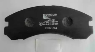 MOTAQUIP lvxl721 -  Комплект тормозных колодок, дисковый тормоз