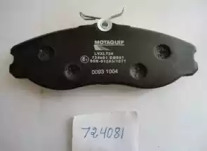 MOTAQUIP lvxl724 -  Комплект тормозных колодок, дисковый тормоз