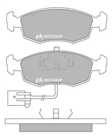 MOTAQUIP lvxl780 -  Комплект тормозных колодок, дисковый тормоз