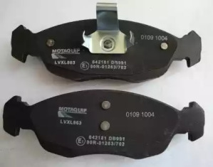 MOTAQUIP lvxl863 -  Комплект тормозных колодок, дисковый тормоз