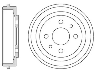 MOTAQUIP vbd633 -  Тормозной барабан
