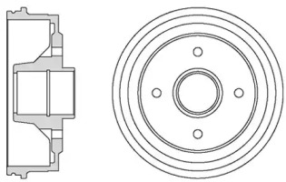 MOTAQUIP vbd634 -  Тормозной барабан
