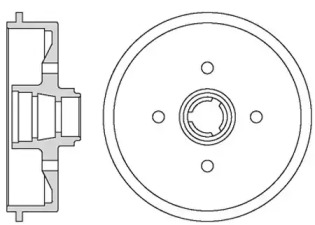 MOTAQUIP vbd636 -  Тормозной барабан