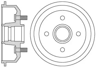 MOTAQUIP vbd637 -  Тормозной барабан