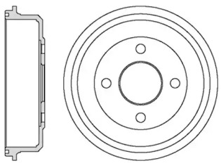 MOTAQUIP vbd640 -  Тормозной барабан