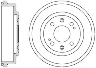 MOTAQUIP vbd644 -  Тормозной барабан
