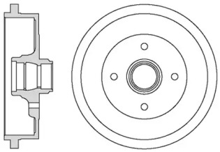 MOTAQUIP vbd648 -  Тормозной барабан