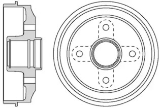 MOTAQUIP vbd652 -  Тормозной барабан