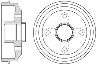 MOTAQUIP vbd661 -  Тормозной барабан