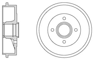 MOTAQUIP vbd662 -  Тормозной барабан