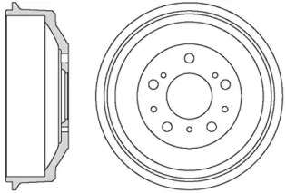MOTAQUIP vbd664 -  Тормозной барабан