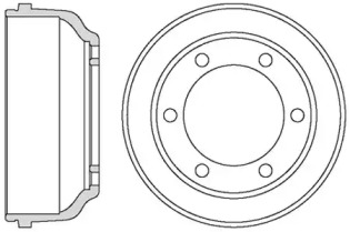 MOTAQUIP vbd678 -  Тормозной барабан
