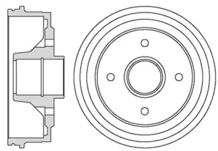 MOTAQUIP vbe649 -  Тормозной барабан