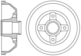 MOTAQUIP vbe672 -  Тормозной барабан
