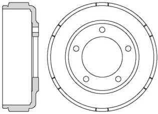 MOTAQUIP vbe686 -  Тормозной барабан