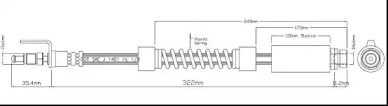 MOTAQUIP vbh1067 -  Тормозной шланг
