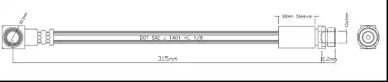 MOTAQUIP vbh1068 -  Тормозной шланг