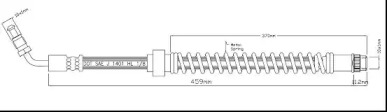 MOTAQUIP vbh1137 -  Тормозной шланг