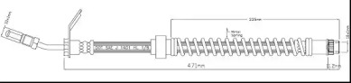 MOTAQUIP vbh1141 -  Тормозной шланг