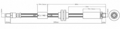 MOTAQUIP vbh1158 -  Тормозной шланг