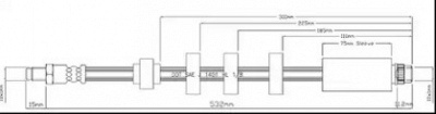 MOTAQUIP vbh1165 -  Тормозной шланг