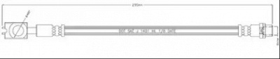 MOTAQUIP vbh1180 -  Тормозной шланг