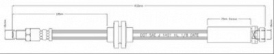 MOTAQUIP vbh1216 -  Тормозной шланг