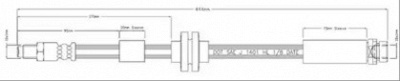 MOTAQUIP vbh1217 -  Тормозной шланг