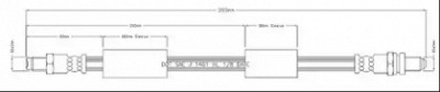 MOTAQUIP vbh1218 -  Тормозной шланг