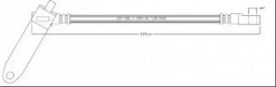 MOTAQUIP vbh1225 -  Тормозной шланг