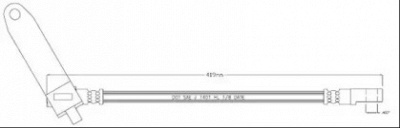 MOTAQUIP vbh1226 -  Тормозной шланг