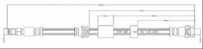 MOTAQUIP vbh1230 -  Тормозной шланг
