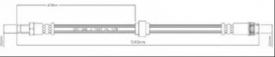MOTAQUIP vbh1238 -  Тормозной шланг