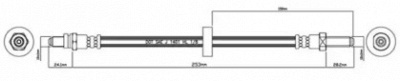 MOTAQUIP vbh237 -  Тормозной шланг