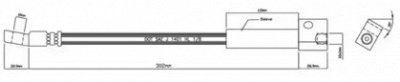 MOTAQUIP vbh409 -  Тормозной шланг