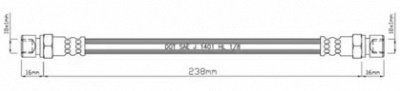 MOTAQUIP vbh484 -  Тормозной шланг