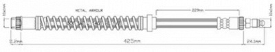 MOTAQUIP vbh502 -  Тормозной шланг