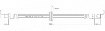 MOTAQUIP vbh513 -  Тормозной шланг