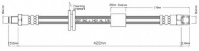 MOTAQUIP vbh589 -  Тормозной шланг