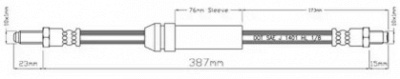 MOTAQUIP vbh656 -  Тормозной шланг