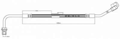 MOTAQUIP vbh690 -  Тормозной шланг